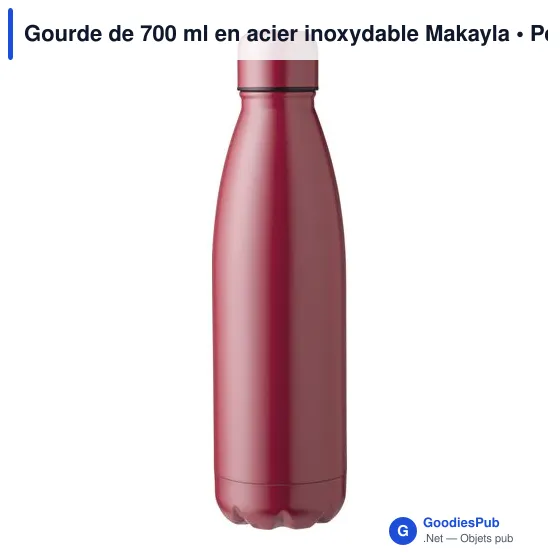 Gourde de 700 ml en acier inoxydable Makayla - Image 3