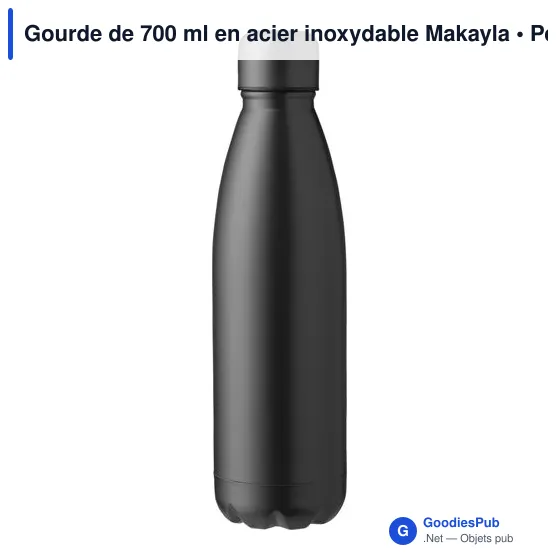 Gourde de 700 ml en acier inoxydable Makayla - Image 9