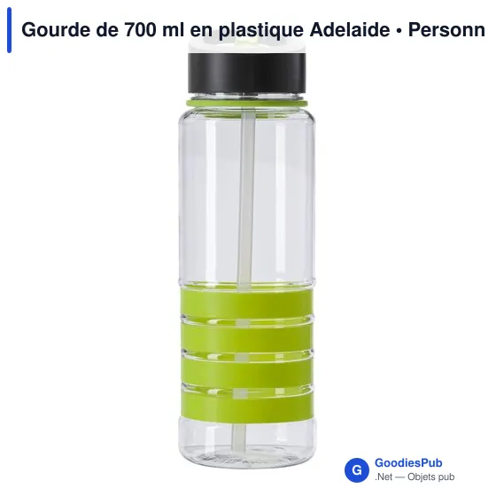 Gourde personnalisable en plastique Tritan 700 ml avec logo - Image 11