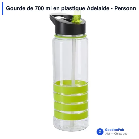 Gourde personnalisable en plastique Tritan 700 ml avec logo - Image 12