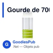 Gourde personnalisable en plastique Tritan 700 ml avec logo - Miniature 4