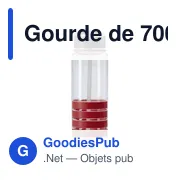 Gourde personnalisable en plastique Tritan 700 ml avec logo - Miniature 6