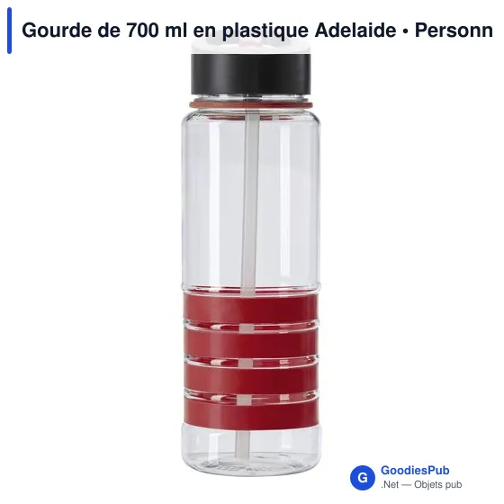 Gourde personnalisable en plastique Tritan 700 ml avec logo - Image 6