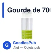 Gourde personnalisable en plastique Tritan 700 ml avec logo - Miniature 8