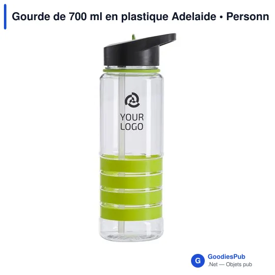 Gourde personnalisable en plastique Tritan 700 ml avec logo - Image 10