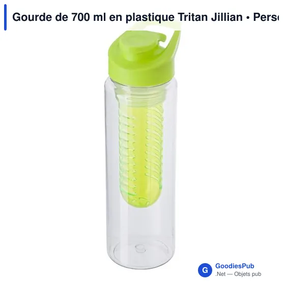 Gourde personnalisable en Tritan 700 ml avec logo - Jillian - Image 10