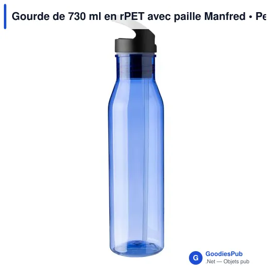 Gourde personnalisable de 730 ml en rPET avec logo - Manfred - Image 11
