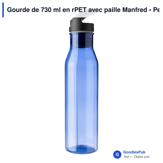 Gourde personnalisable de 730 ml en rPET avec logo - Manfred - Image 12