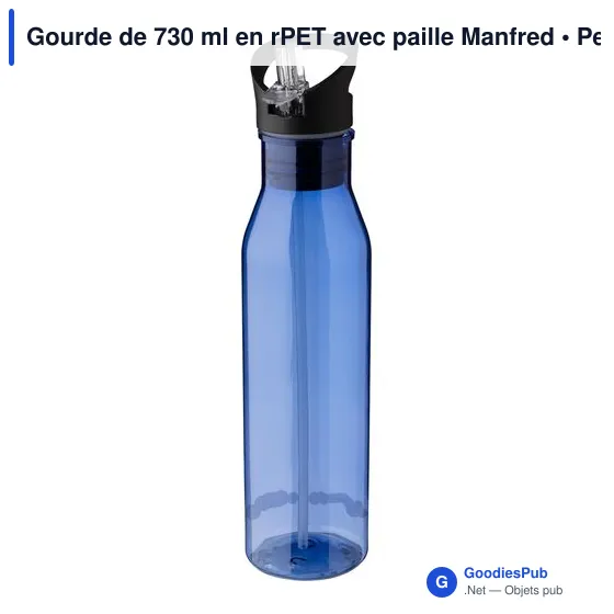 Gourde personnalisable de 730 ml en rPET avec logo - Manfred - Image 5