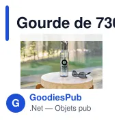 Gourde personnalisable de 730 ml en rPET avec logo - Manfred - Miniature 7