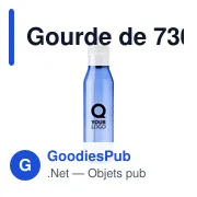 Gourde personnalisable de 730 ml en rPET avec logo - Manfred - Miniature 8