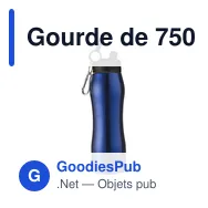 Gourde de 750 ml en acier inoxydable Giovanni - Miniature 3