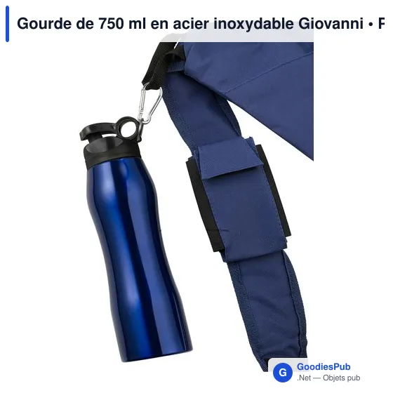 Gourde de 750 ml en acier inoxydable Giovanni - Image 4