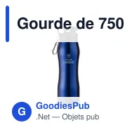 Gourde de 750 ml en acier inoxydable Giovanni - Miniature 5