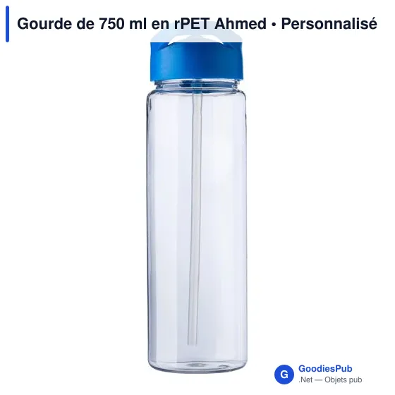 Gourde personnalisable 750 ml en rPET avec logo - Ahmed - Image 7