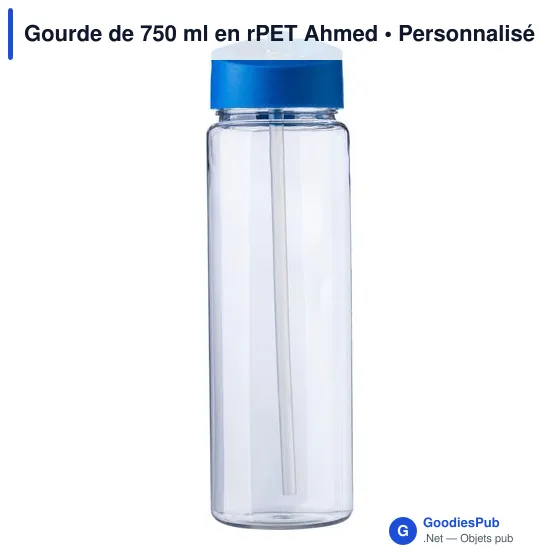 Gourde personnalisable 750 ml en rPET avec logo - Ahmed - Image 8
