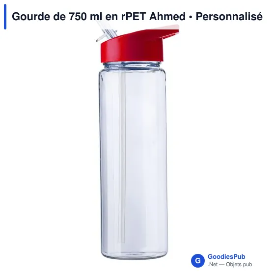Gourde personnalisable 750 ml en rPET avec logo - Ahmed - Image 9