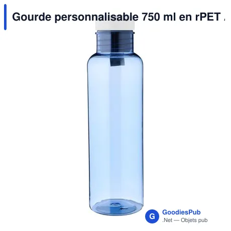 Gourde personnalisable 750 ml en rPET Aisling avec logo