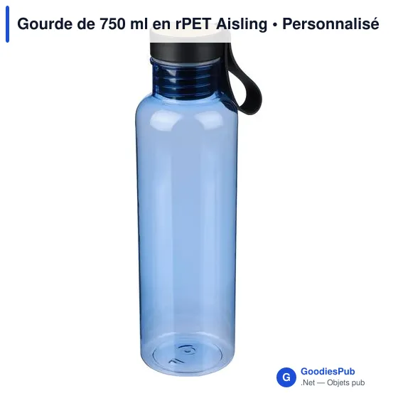 Gourde personnalisable 750 ml en rPET Aisling avec logo - Image 11