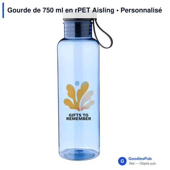 Gourde personnalisable 750 ml en rPET Aisling avec logo - Image 9