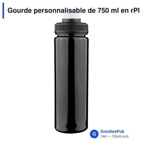 Gourde personnalisable de 750 ml en rPET Olivian avec logo