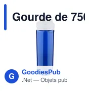 Gourde de 750 ml en rPET Olivian - Miniature 2