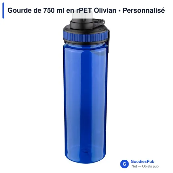 Gourde de 750 ml en rPET Olivian - Image 2