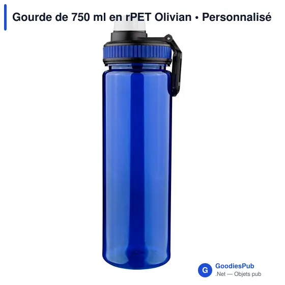 Gourde de 750 ml en rPET Olivian - Image 12