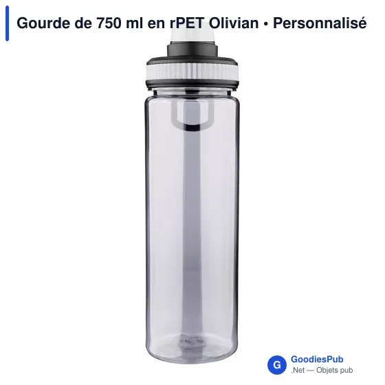 Gourde de 750 ml en rPET Olivian - Image 13