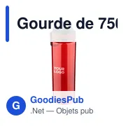 Gourde de 750 ml en rPET Olivian - Miniature 15