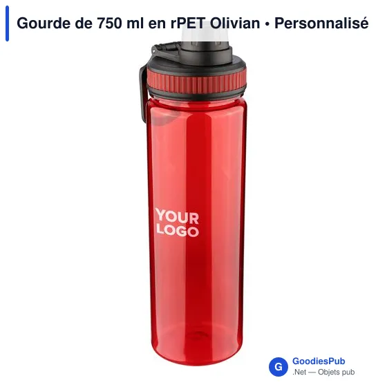 Gourde de 750 ml en rPET Olivian - Image 3