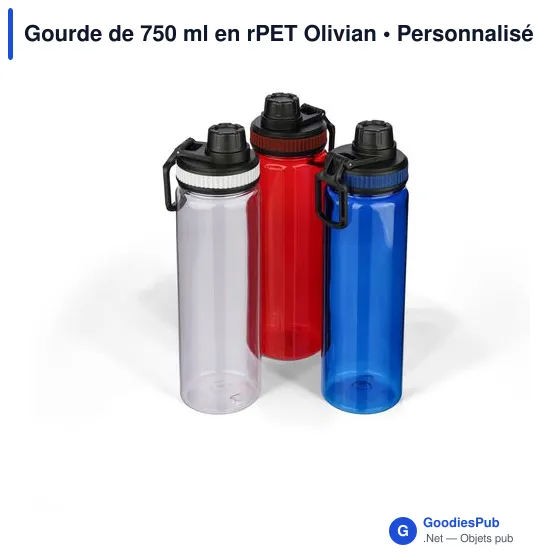 Gourde de 750 ml en rPET Olivian - Image 21