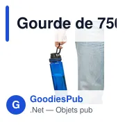 Gourde de 750 ml en rPET Olivian - Miniature 4