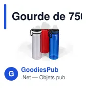 Gourde de 750 ml en rPET Olivian - Miniature 9