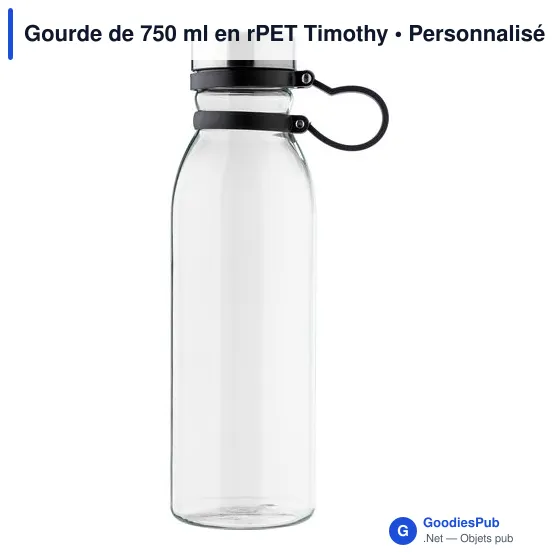 Gourde personnalisable de 750 ml en rPET avec logo - Timothy - Image 12