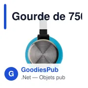 Gourde personnalisable de 750 ml en rPET avec logo - Timothy - Miniature 4