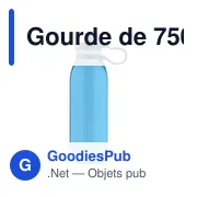 Gourde personnalisable de 750 ml en rPET avec logo - Timothy - Miniature 6