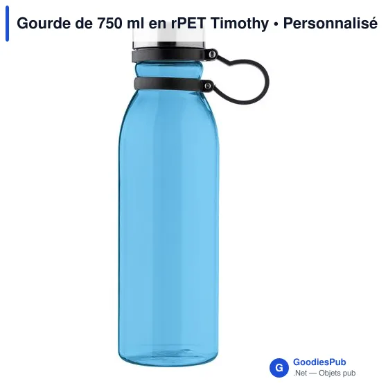 Gourde personnalisable de 750 ml en rPET avec logo - Timothy - Image 9