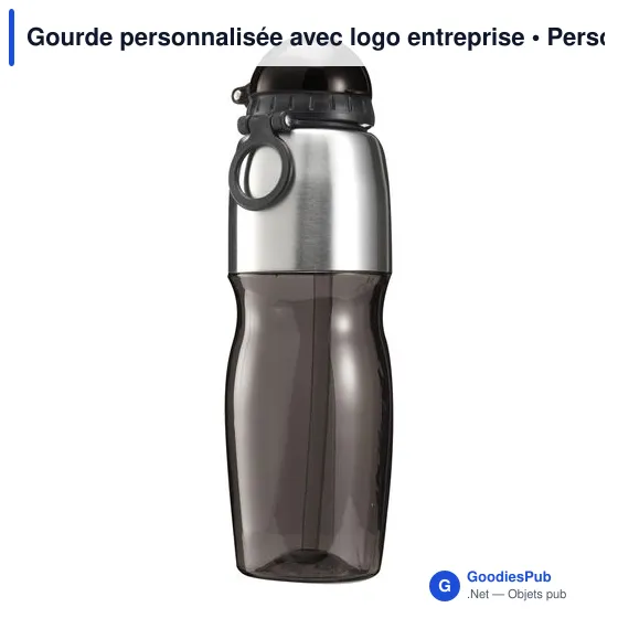 Gourde personnalisable en plastique 800 ml avec logo - Emberly - Image 2