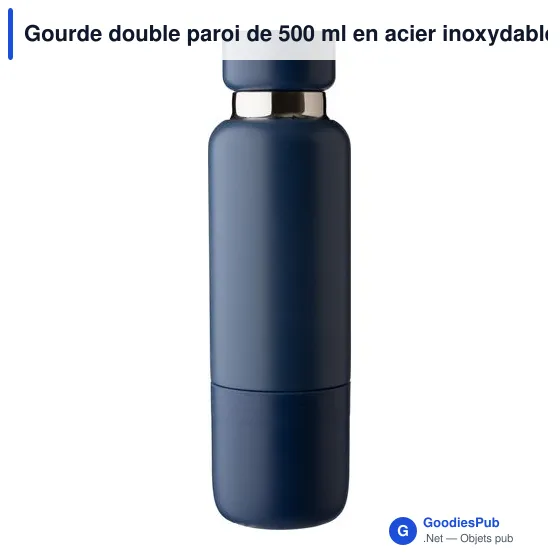 Gourde isotherme personnalisable en acier inoxydable Lieselotteavec logo - Image 2