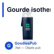 Gourde isotherme personnalisable en acier inoxydable Lieselotteavec logo - Miniature 11