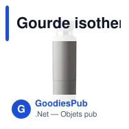 Gourde isotherme personnalisable en acier inoxydable Lieselotteavec logo - Miniature 12