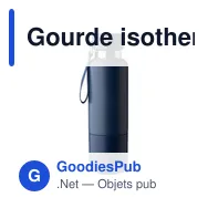 Gourde isotherme personnalisable en acier inoxydable Lieselotteavec logo - Miniature 6