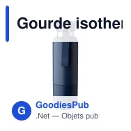 Gourde isotherme personnalisable en acier inoxydable Lieselotteavec logo - Miniature 9