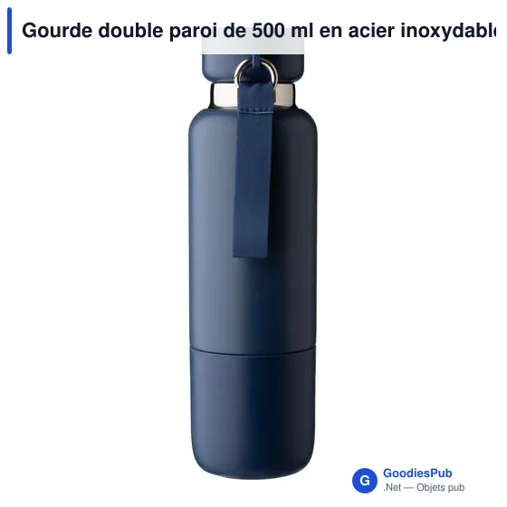 Gourde isotherme personnalisable en acier inoxydable Lieselotteavec logo - Image 9