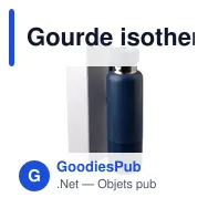 Gourde isotherme personnalisable en acier inoxydable Lieselotteavec logo - Miniature 10