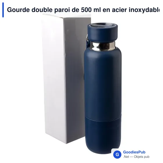 Gourde isotherme personnalisable en acier inoxydable Lieselotteavec logo - Image 10