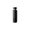 Variante noir - Gourde isotherme personnalisable en acier inoxydable Lieselotteavec logo
