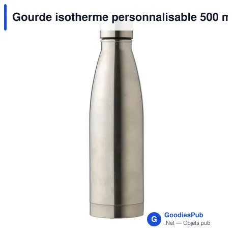 Gourde isotherme personnalisable 500 ml avec logo - Marcelino