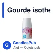 Gourde isotherme personnalisable 500 ml avec logo - Marcelino - Miniature 2
